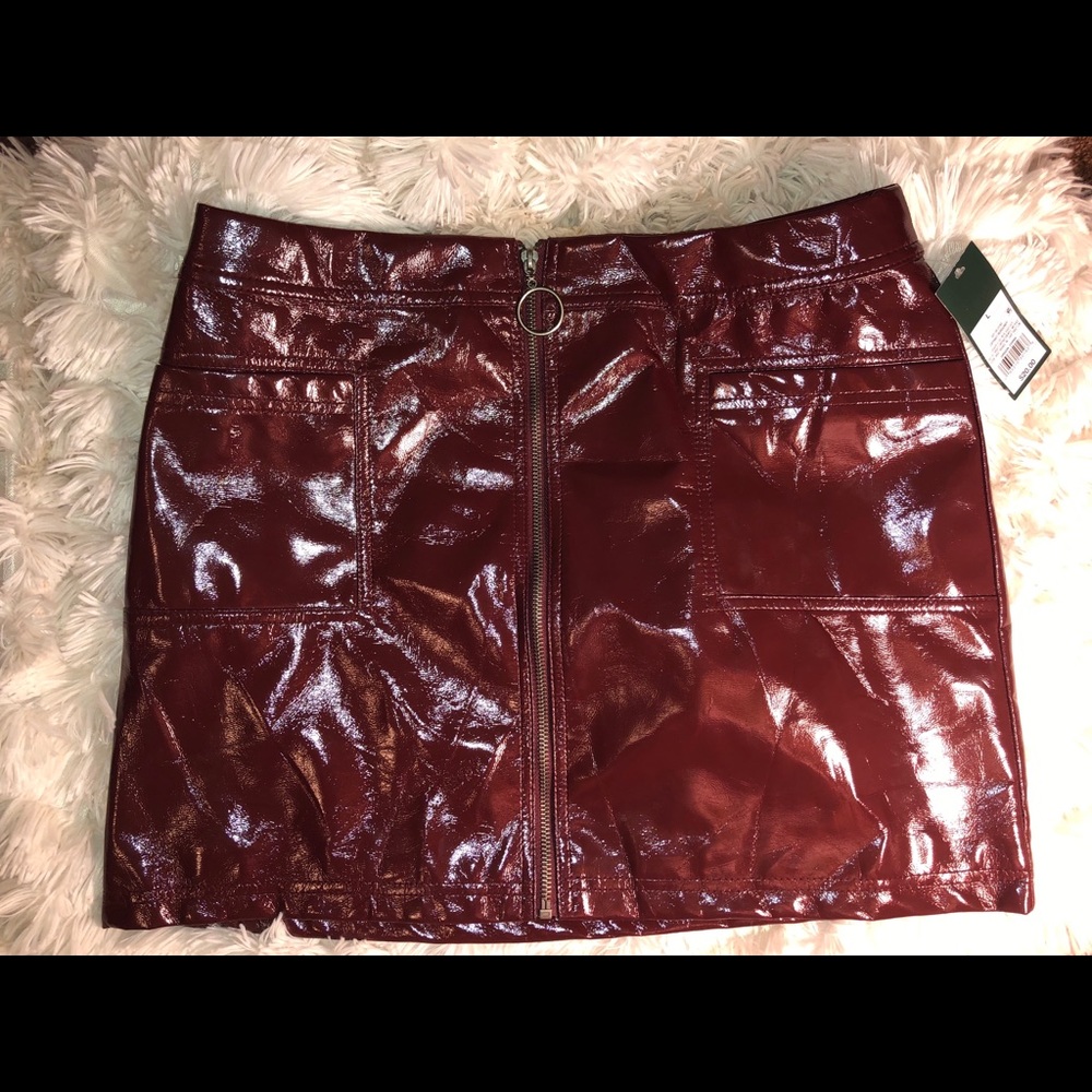 Burgundy skirt